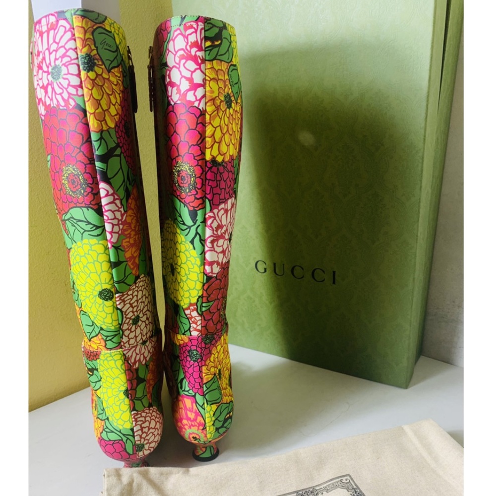 GUCCI FLORAL BOOT - Picture 4 of 7